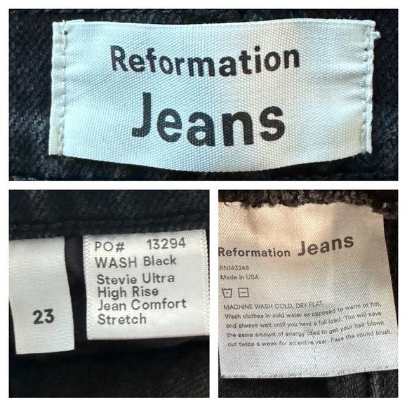 Reformation Stevie Ultra High Rise Straight Jeans - Picture 11 of 14